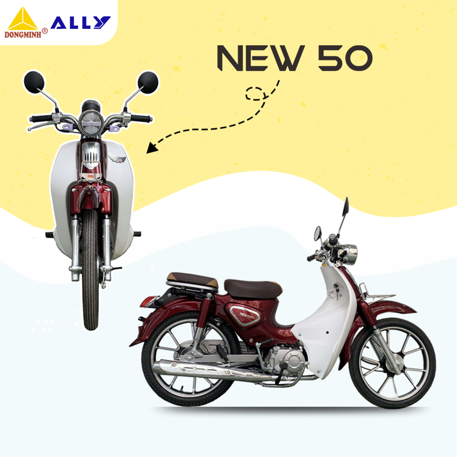 Xe Máy 50cc Cub New Vigor Ally Vành Đúc: Tiện lợi, kinh tế, phù hợp mọi địa hình