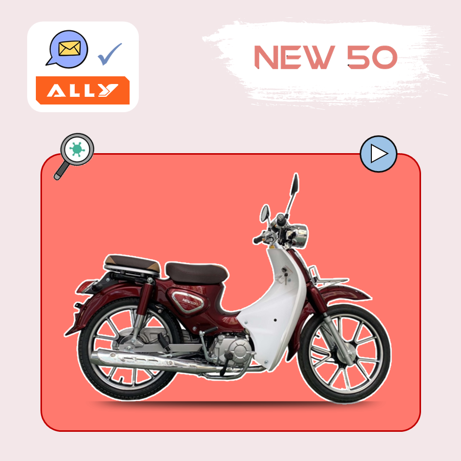 Xe Máy 50cc Cub New Vigor Ally Vành Đúc: Tiện lợi, kinh tế, phù hợp mọi địa hình