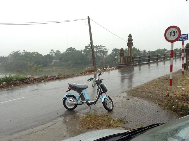 Xe đạp điện Nijia phanh đĩa lốp không săm được vận chuyển về tới Cầu Đục Khê, Chùa hương, Ứng Hoà, Hà Nội 
