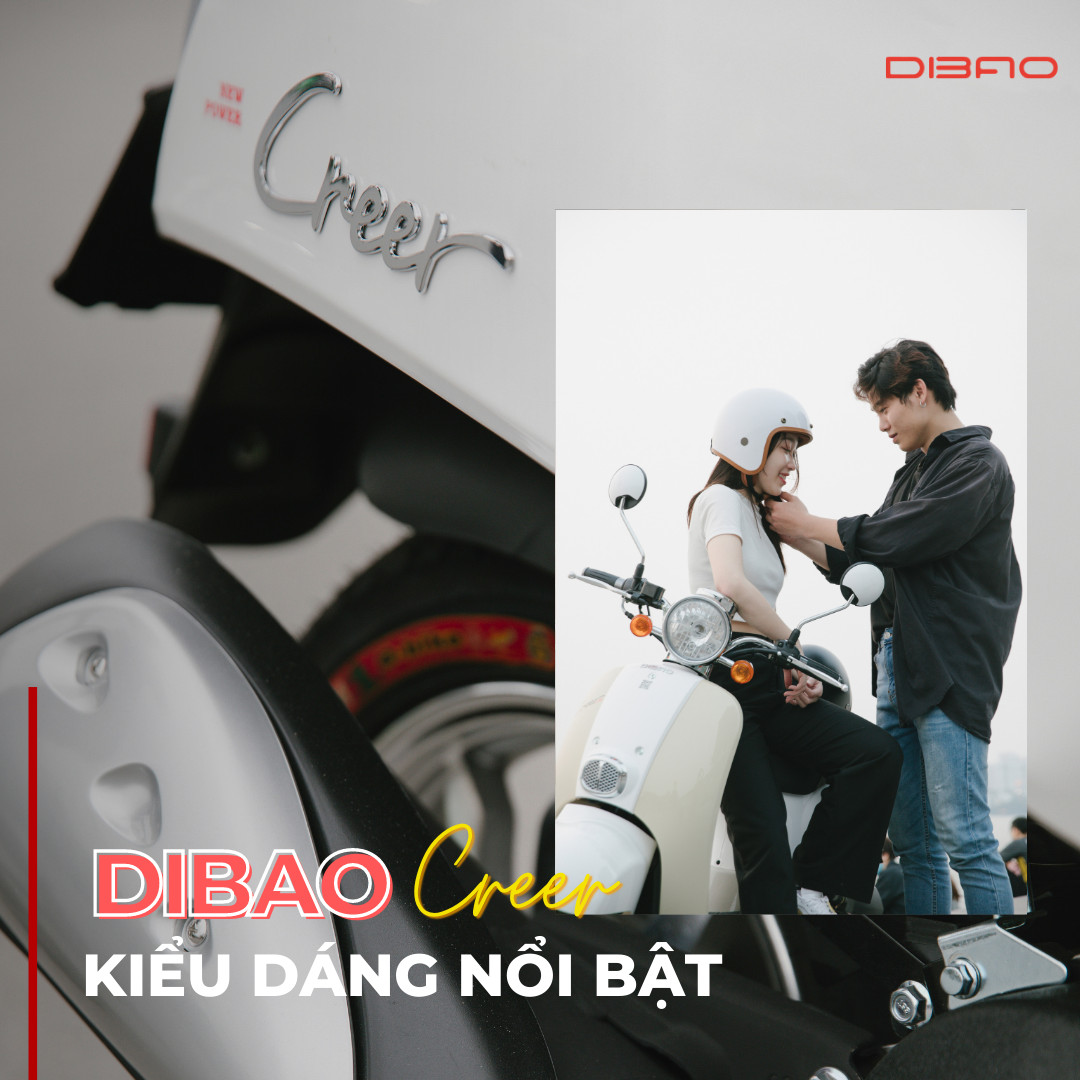 Dibao Creer: Đẳng cấp từ dòng xe ga 50cc cổ điển mang thương hiệu Đài Loan
