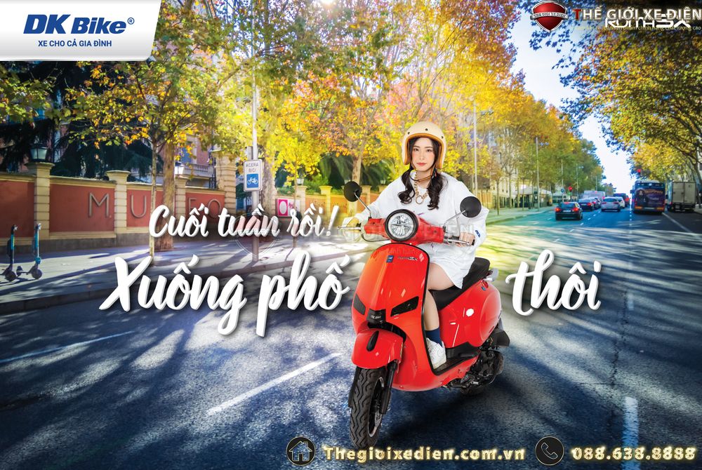 Xe chạy xăng 50cc DKBike