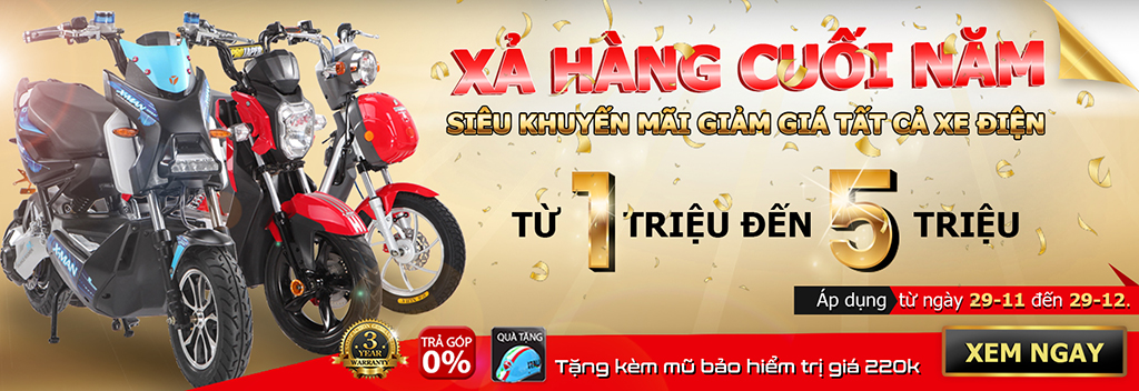 Thế Giới Xe Điện xả hàng giá siêu khuyến mại