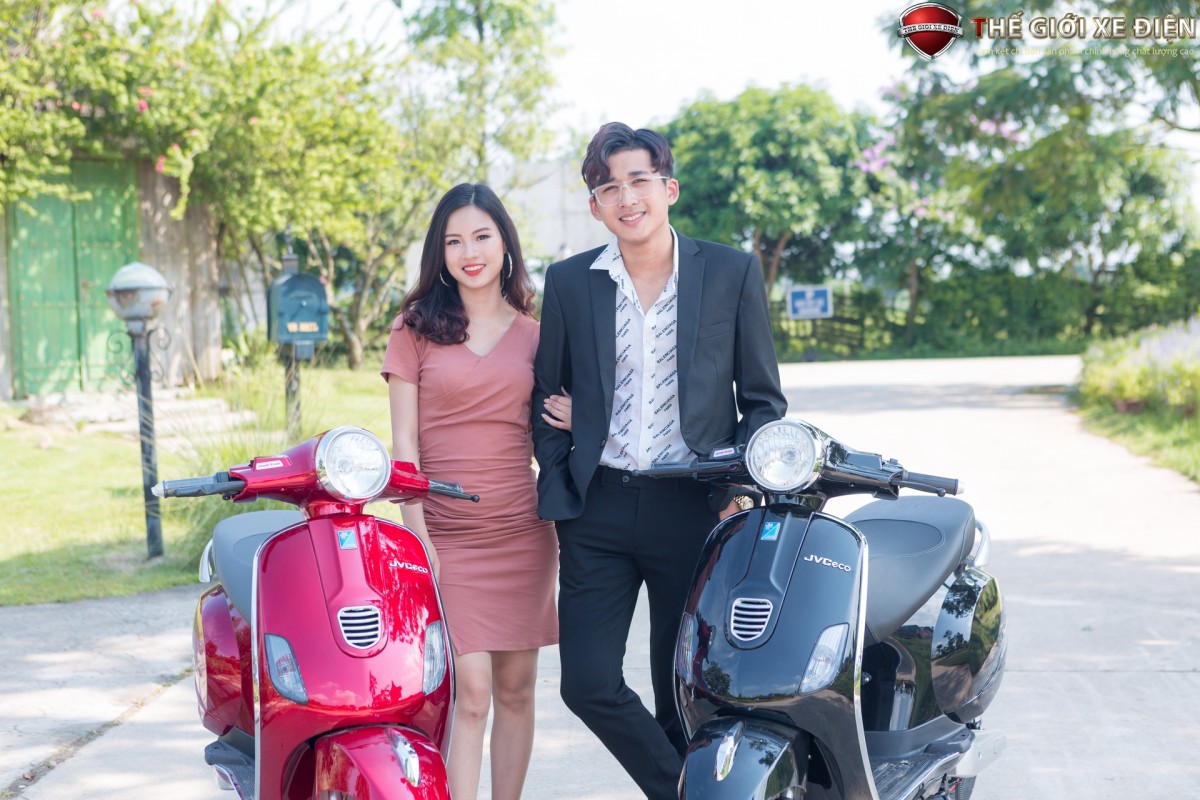 Sở hữu ngay chiếc xe điện sang chảnh JVC Vespas đèn tròn với mức giá cực kỳ hợp lý