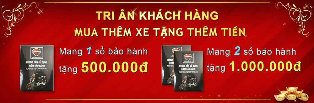 Thế giới xe điện tri ân khách hàng - Mua xe tặng tiền