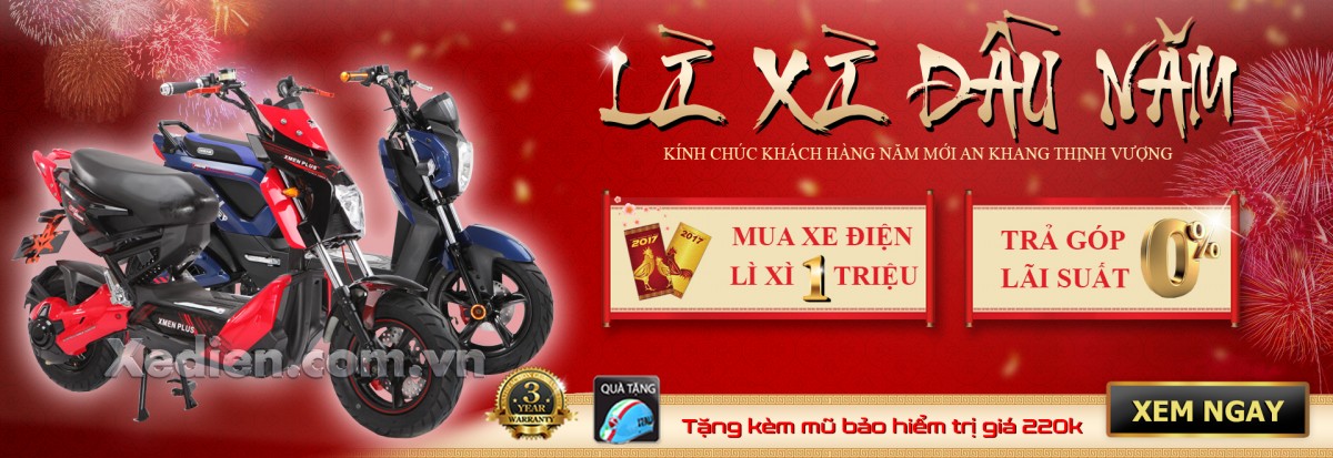 Mua xe điện đầu năm - Nhận ngay LÌ XÌ trị giá 1 triệu đồng