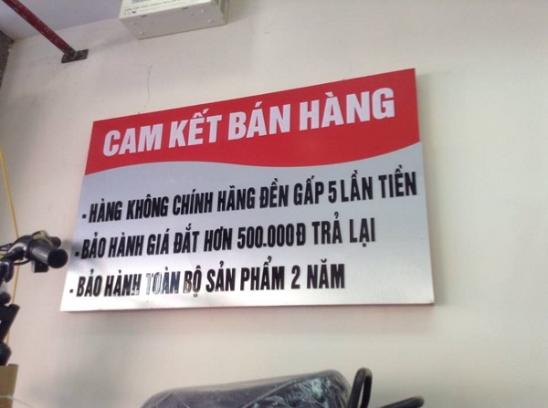 Không bán hàng giả - Kém chất lượng