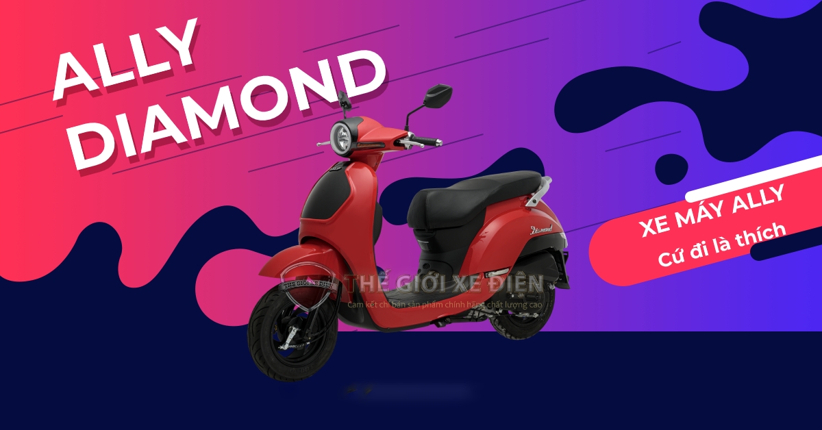 Xe ga 50cc Diamond Ally thích hợp cho phái nữ