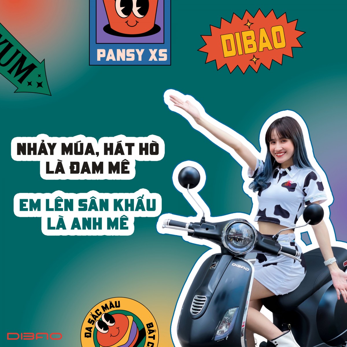 Đánh giá trải nghiệm xe ga 50 phân khối Vespa Dibao Pansy XS 2021