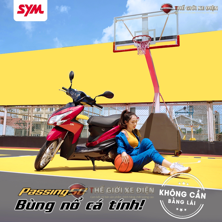 Xe ga 50cc SYM Passing: Thời trang và đẳng cấp